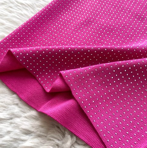 Rhinestone Studded Camisole & Skirt 2Pcs