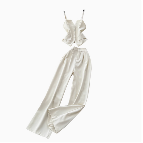 Suit Camisole & Straight Trousers 2Pcs