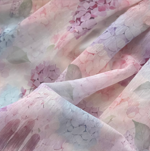 Purplish Floral Lace-up Slip Dress