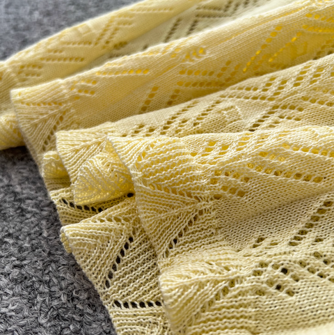 Hollowed Crochet Cardigan & Skirt 2Pcs
