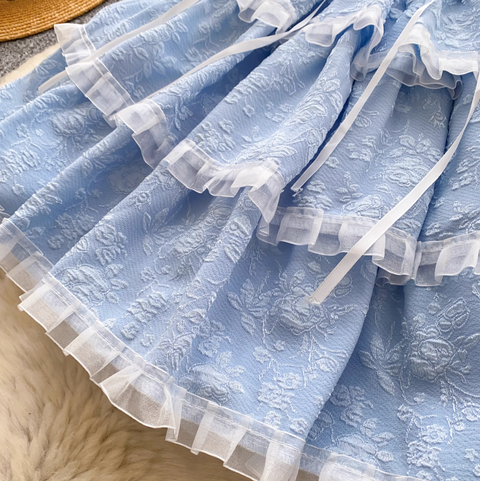 Sweetie Bow-tie Puffy Lace Dress