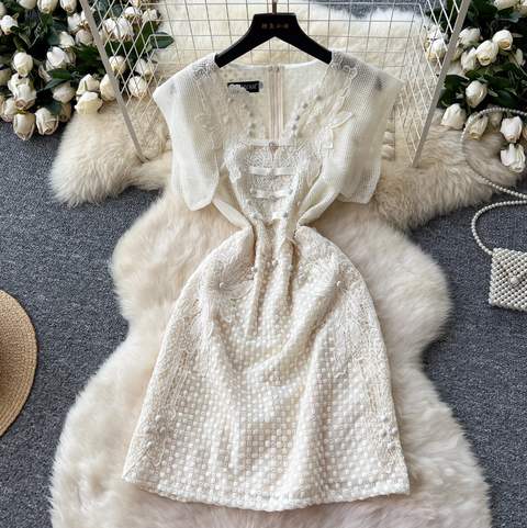 Niche Beaded Embroidered Party Dress