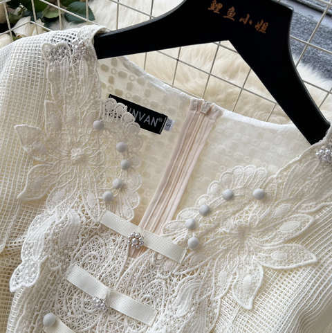 Niche Beaded Embroidered Party Dress