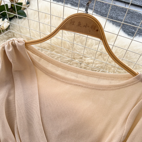 Niche Design Pleated Top & Trousers 2Pcs