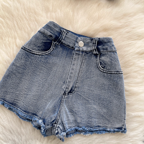 Chic Halter Top & Shorts Denim 2Pcs
