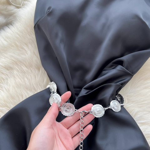 Elegant Satin Mesh Patchwork Dress