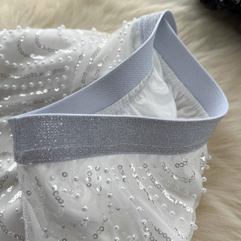 Sequined Camisole & Mesh Skirt 2Pcs