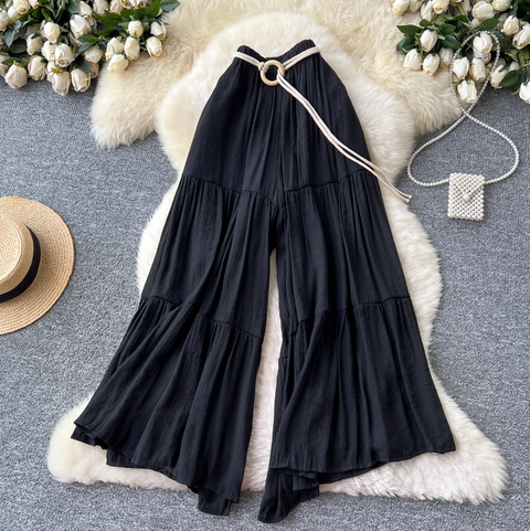 Fairy High-waist Oversized Chiffon Trousers
