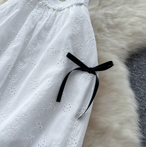 Bow-tie Camisole & Skirt Crochet 2Pcs