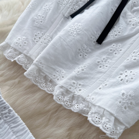 Bow-tie Camisole & Skirt Crochet 2Pcs