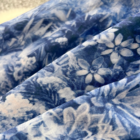 Ethnic Celadon Printed Lace-up Dress