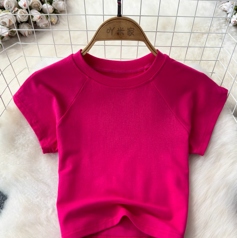 T-shirt & Shorts Stretchy Sportswear 2Pcs