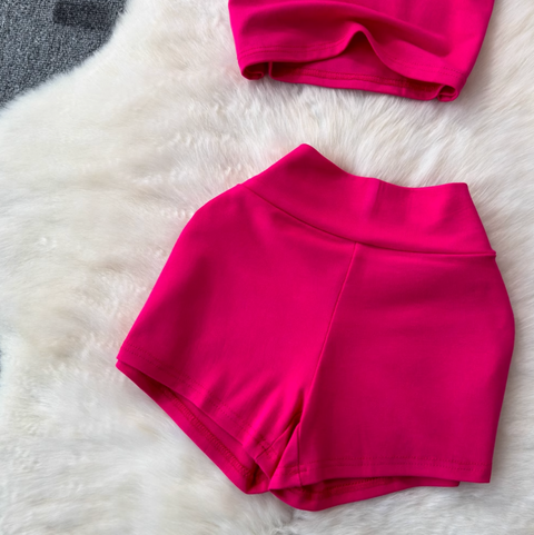 T-shirt & Shorts Stretchy Sportswear 2Pcs