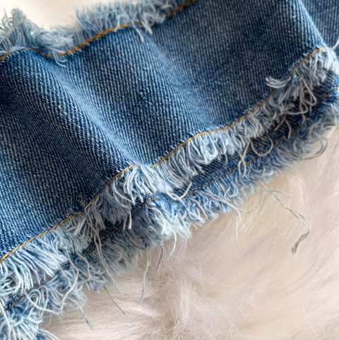 Sweatshirt & Trousers Denim Patchwork 2Pcs