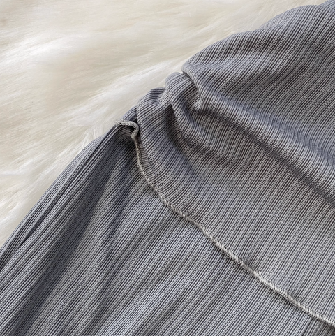 Pleated Camisole & Flared Trousers 2Pcs