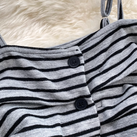 Striped Camisole & Wide-leg Trousers 2Pcs