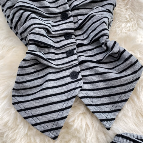 Striped Camisole & Wide-leg Trousers 2Pcs