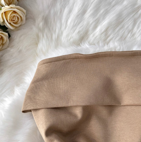 Off-shoulder Top & Flared Trousers 2Pcs