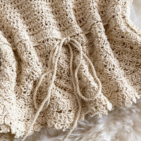 Sweetie Lace Knitwear & Skirt 2Pcs