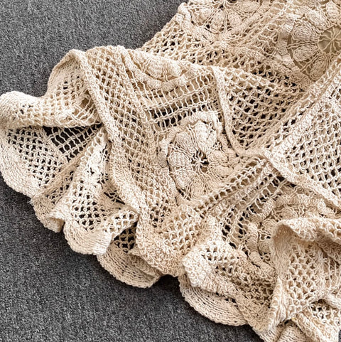 Sweetie Lace Knitwear & Skirt 2Pcs