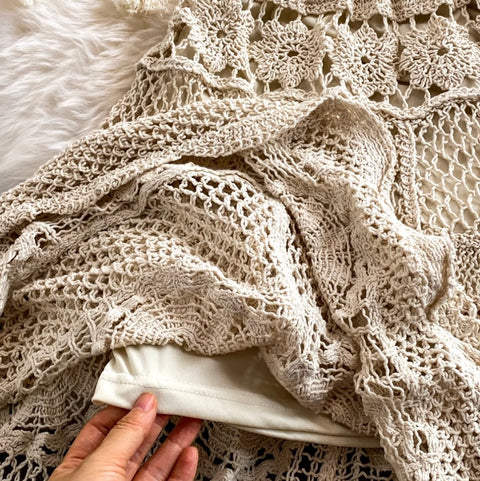 Sweetie Lace Knitwear & Skirt 2Pcs