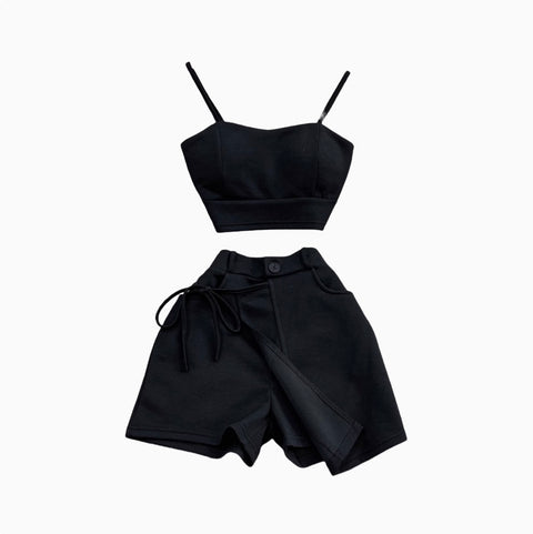 Camisole & Asymmetric Shorts 2Pcs