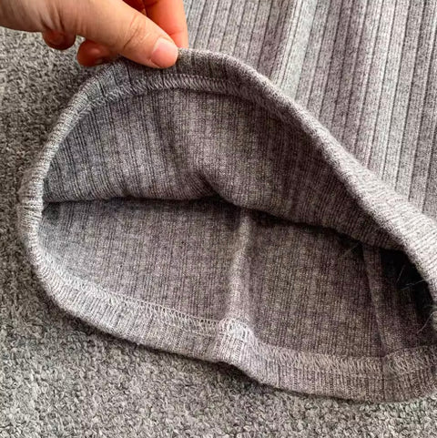 Sleeveless Knitted Vest & Flared Trousers 2Pcs