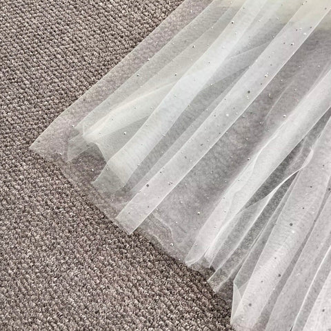 Fairy Blue Rhinestone Studded Slip Dress