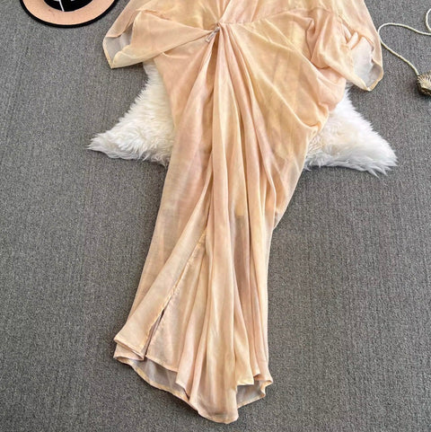 Irregular Design Outwear & Slip Dress 2Pcs