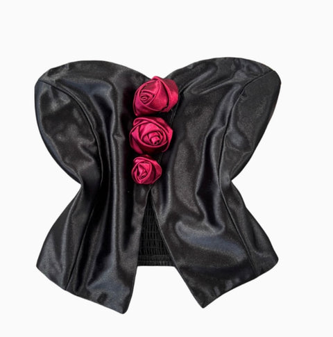 3D Flower Off-shoulder Tank Top