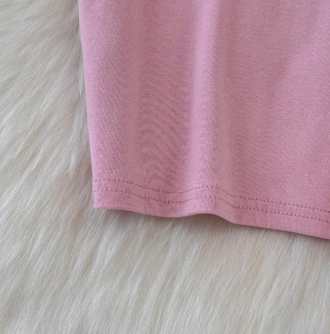 Simple Design Hip-wrapping Short Dress