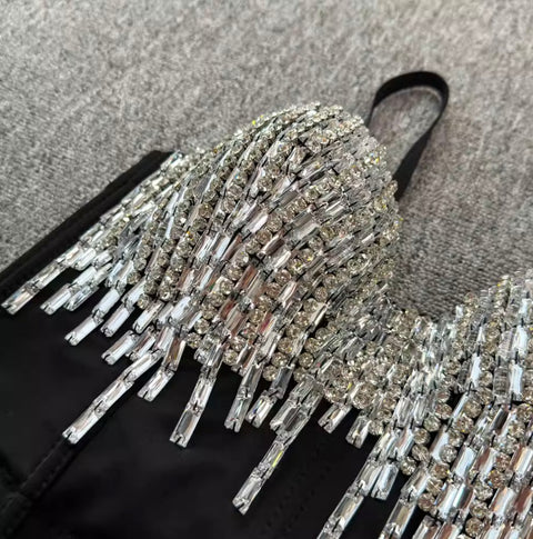 Party Rhinestone Fringed Camisole