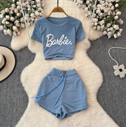 T-Shirt & Shorts Ice Silk 2Pcs
