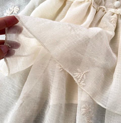 Sweetie Puffy Embroidered Slip Top