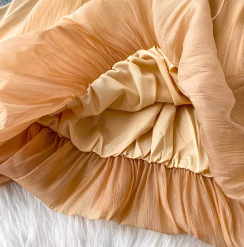 Flared Sleeve Off-shoulder Top with Choker