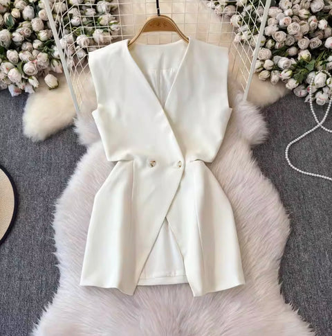 Suit Vest & Shorts Slim-fit 2Pcs