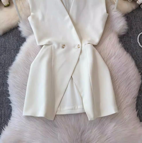 Suit Vest & Shorts Slim-fit 2Pcs