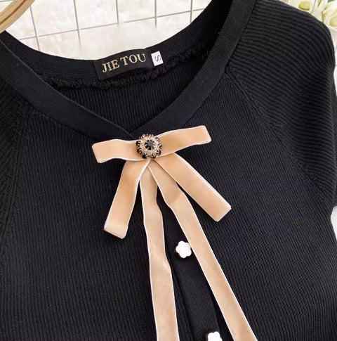 Bow-tie Layered Mesh Patchwork Dress