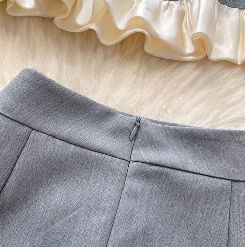 Bow-tie Vest & Skirt Niche 2Pcs