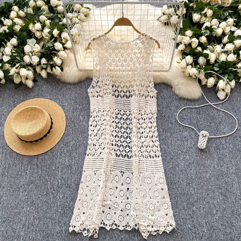 Hollowed Crochet Sunscreen Thin Cardigan