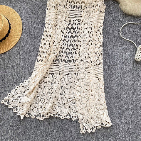 Hollowed Crochet Sunscreen Thin Cardigan