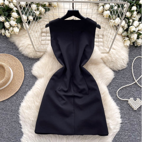 Sleeveless Layered Ruffled Pendulum Dress