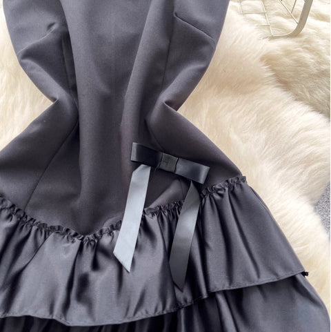 Sleeveless Layered Ruffled Pendulum Dress