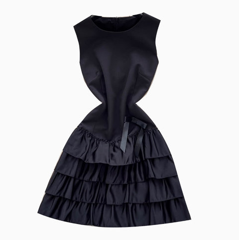 Sleeveless Layered Ruffled Pendulum Dress