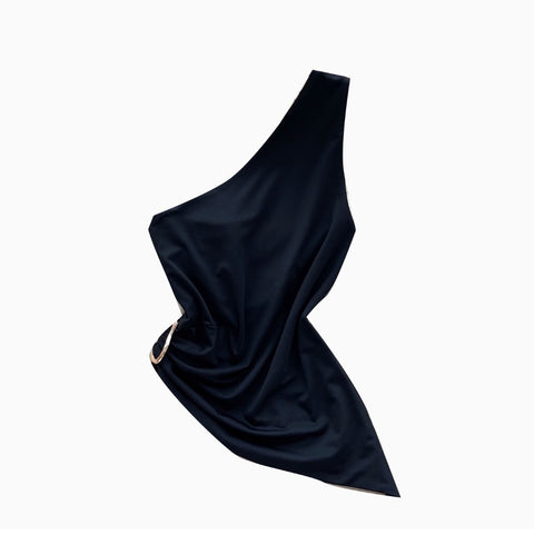 Irregular Design Knotted Slim-fit Top