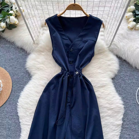 Chic Sleeveless Wide-leg Jumpsuits