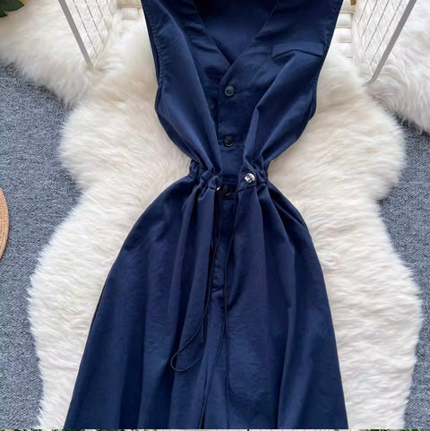 Chic Sleeveless Wide-leg Jumpsuits