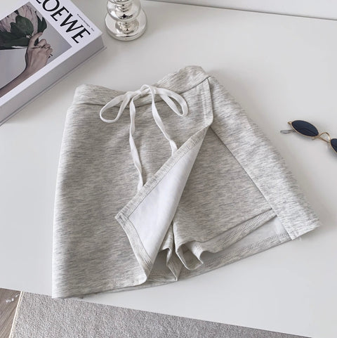 Chic High-waist Split Sportswear Shorts