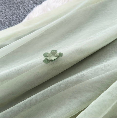 Fairy Green Mesh Slip Dress