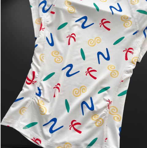 Chic Round Collar Printed T-shirt